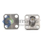 SMA-KFD-4.2-3.2 Stright Solder Flange Mount Jack Female RF Connector thumbnail 2