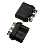 MR three-pin wire connector – male and female-black thumbnail 4