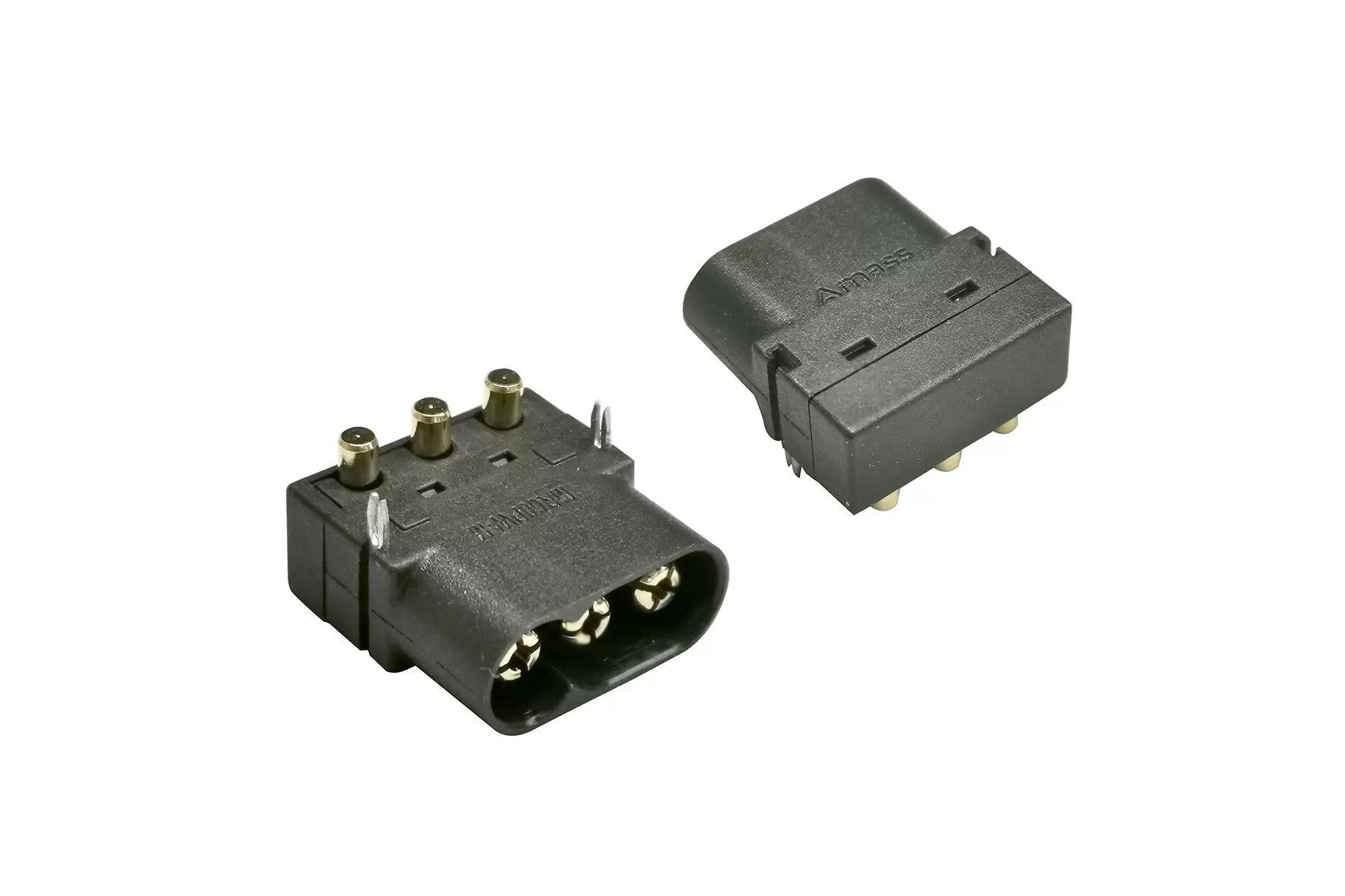 MR three-pin horizontal board connector – male