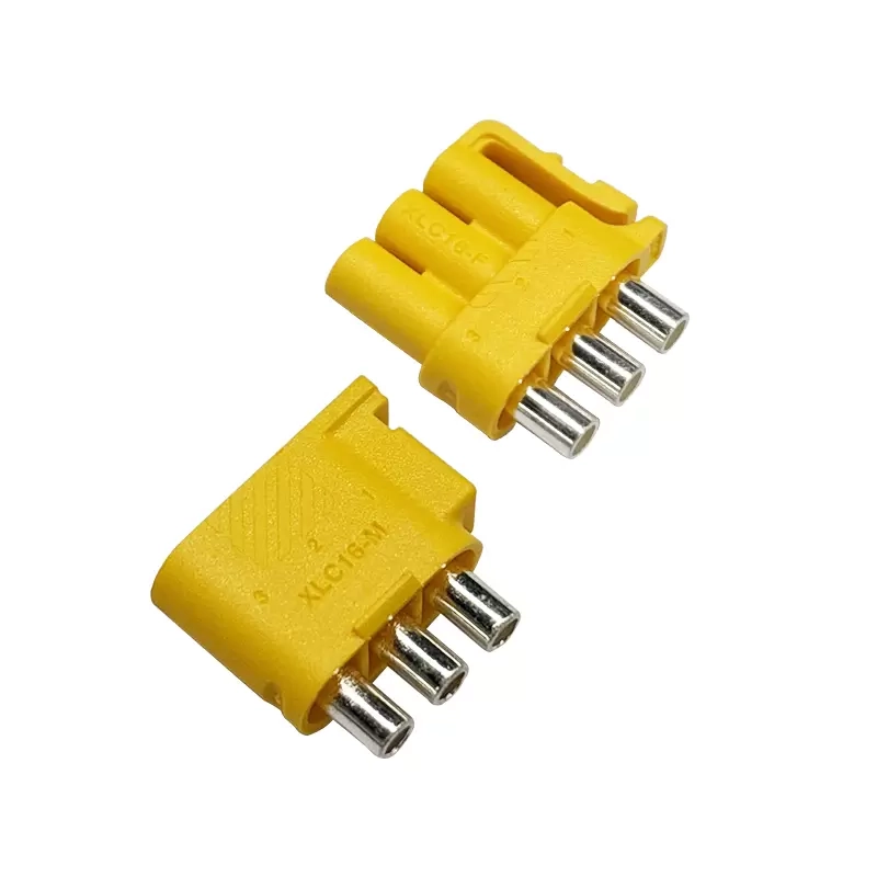 XL three-pin wire connector – male and female