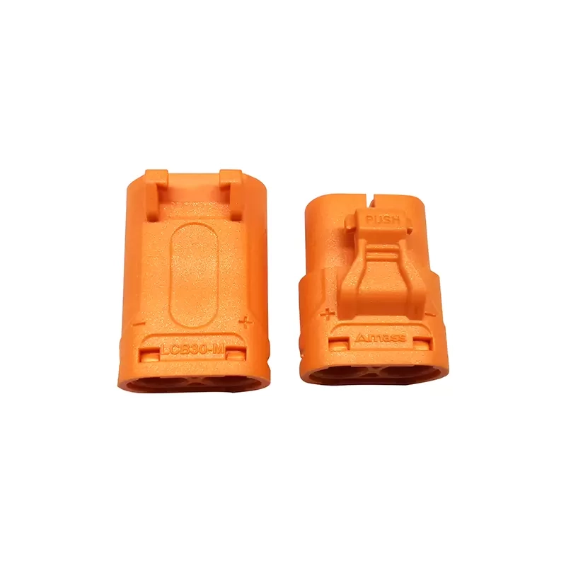 LC dual-pin connector – male and female
