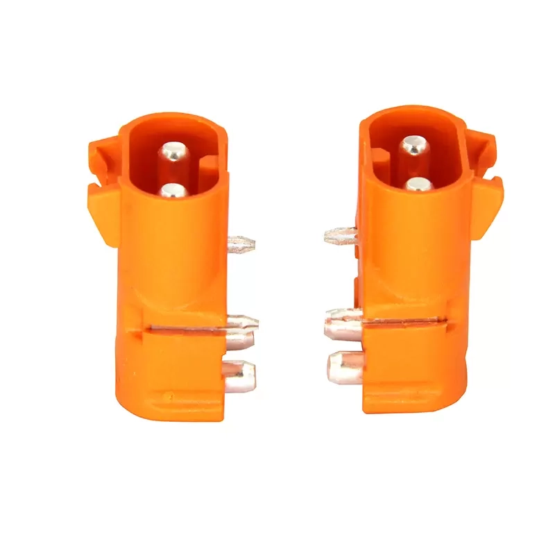 LC dual-pin horizontal connector – male