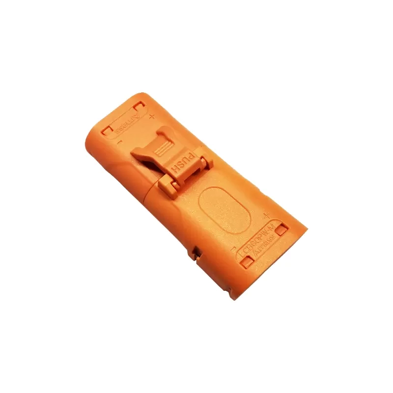 LC dual-pin horizontal connector – male