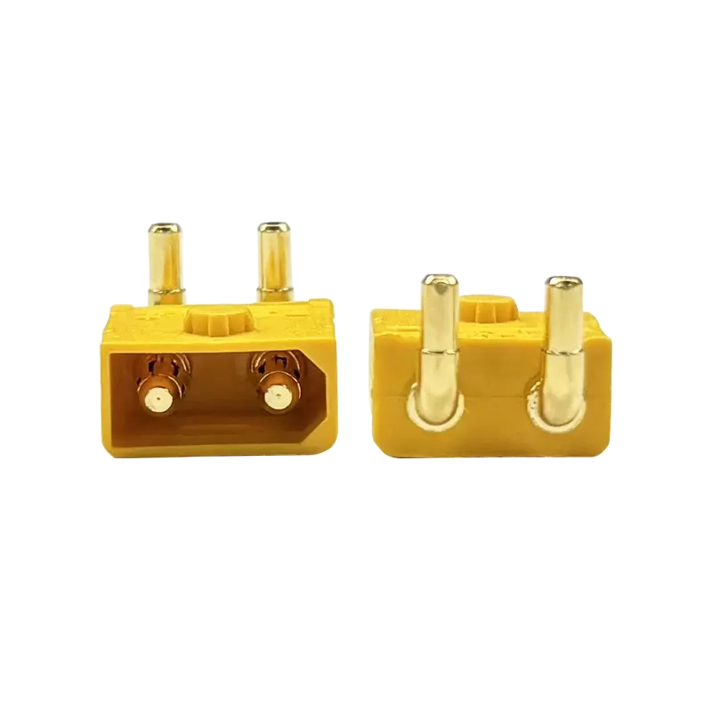 XT dual-pin horizontal connector – male